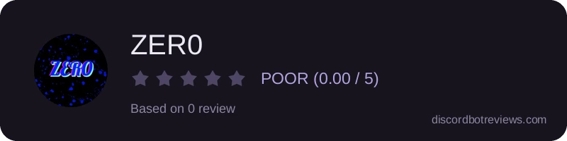 Rating widget preview for ZER0