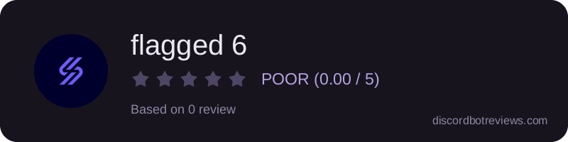 Rating widget preview for flagged 6