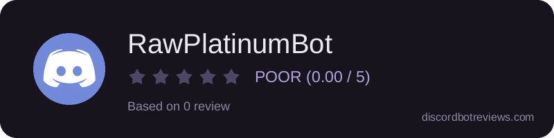 Rating banner for RawPlatinumBot