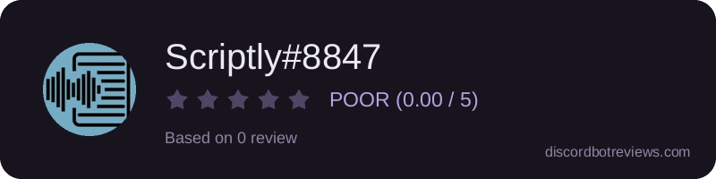 Rating widget preview for Scriptly#8847