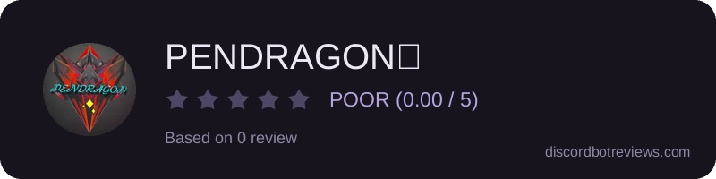 Rating widget preview for PENDRAGON✨