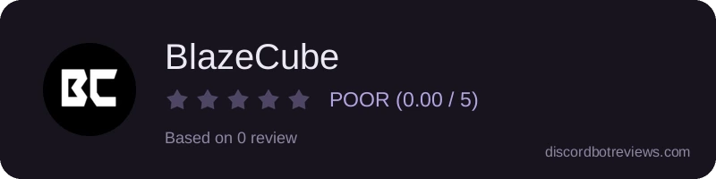 Rating banner for BlazeCube