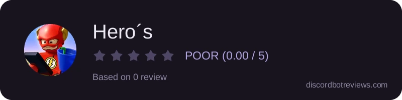 Rating widget preview for Hero´s