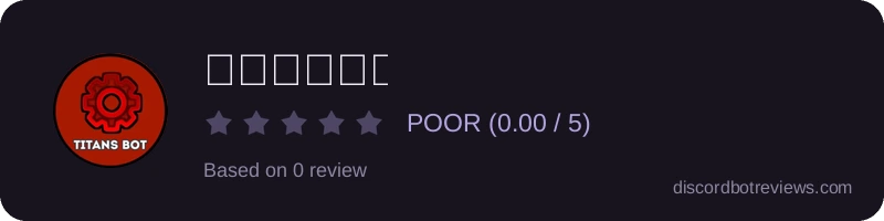 Rating widget preview for 𝐓𝐈𝐓𝐀𝐍𝐒