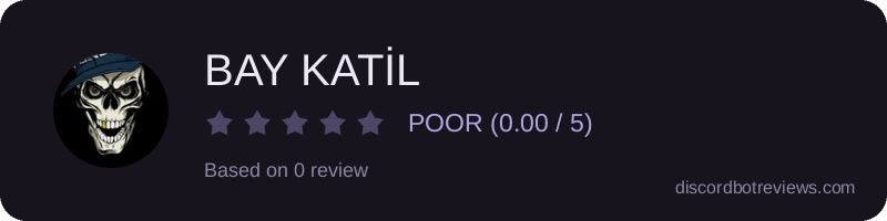 Rating widget preview for BAY KATİL