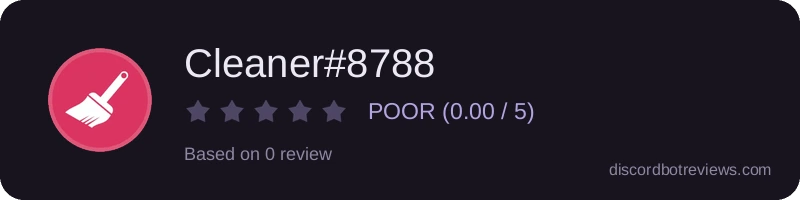 Rating widget preview for Cleaner#8788