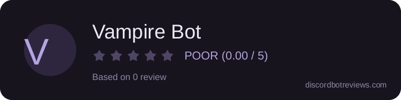 Rating banner for Vampire Bot