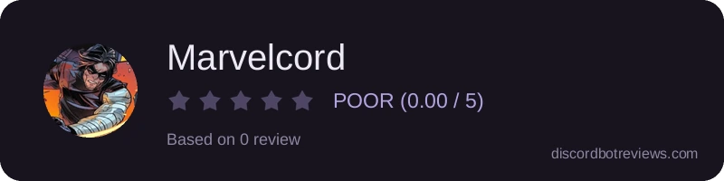 Rating widget preview for Marvelcord