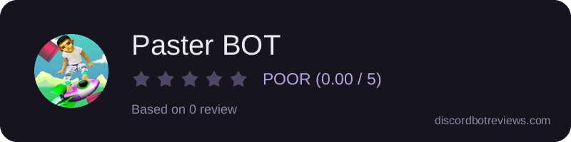 Rating banner for Paster BOT