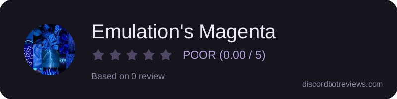 Rating widget preview for Emulation's Magenta