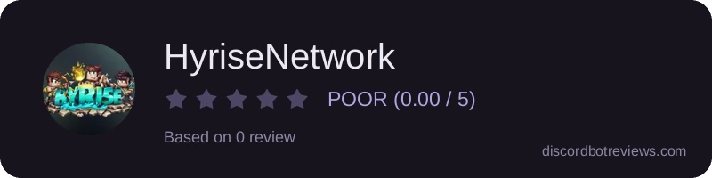 Rating banner for HyriseNetwork