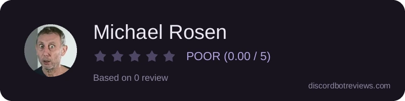 Rating widget preview for Michael Rosen