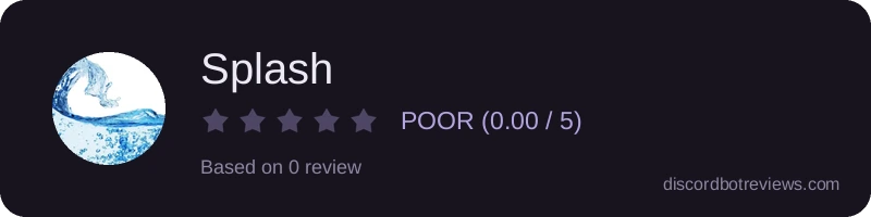 Rating widget preview for Splash
