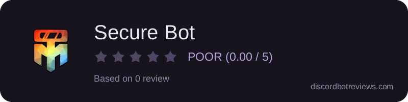 Rating widget preview for Secure Bot