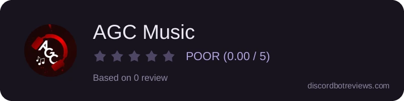 Rating widget preview for AGC Music