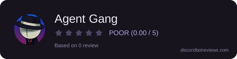 Rating widget preview for Agent Gang
