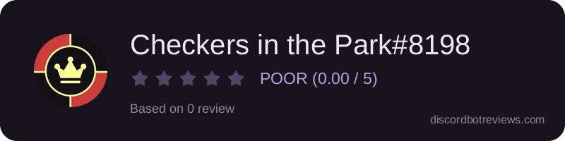 Rating widget preview for Checkers in the Park#8198