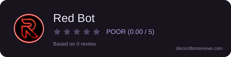 Rating widget preview for Red Bot