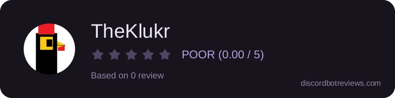 Rating widget preview for TheKlukr