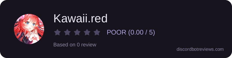 Rating widget preview for Kawaii.red