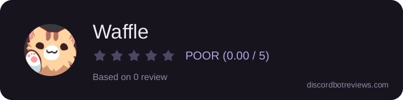 Rating widget preview for Waffle