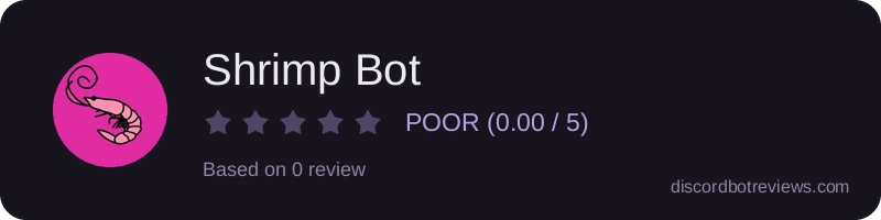 Rating banner for Shrimp Bot