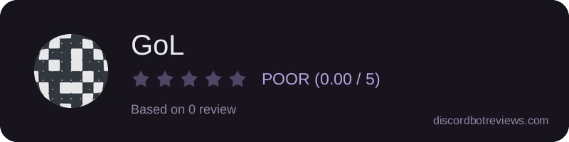 Rating widget preview for GoL