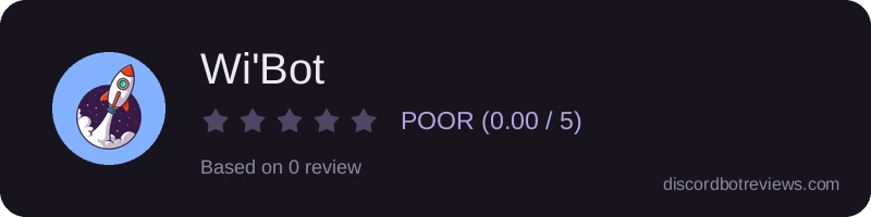 Rating widget preview for Wi'Bot