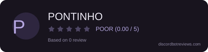 Rating widget preview for PONTINHO