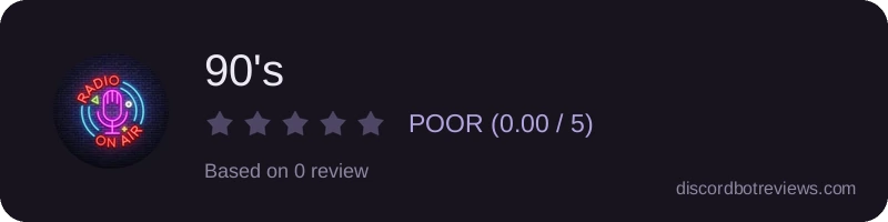 Rating widget preview for 90's
