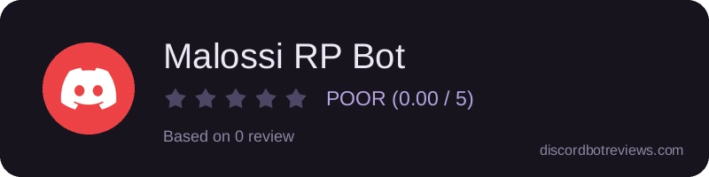 Rating widget preview for Malossi RP Bot