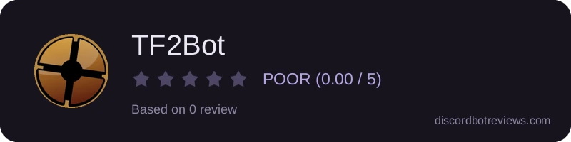 Rating widget preview for TF2Bot