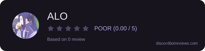 Rating widget preview for ALO