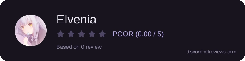 Rating widget preview for Elvenia
