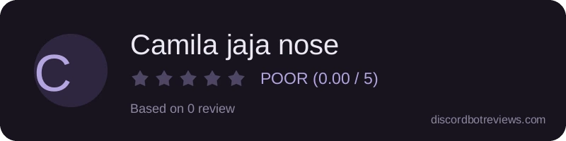 Rating widget preview for Camila jaja nose