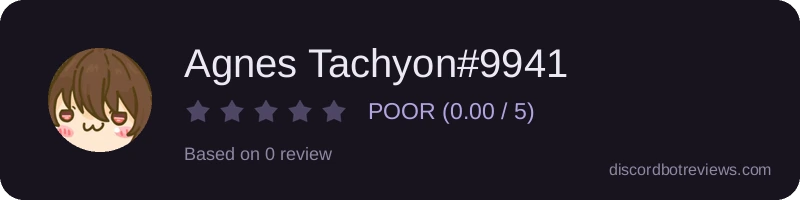 Rating widget preview for Agnes Tachyon#9941