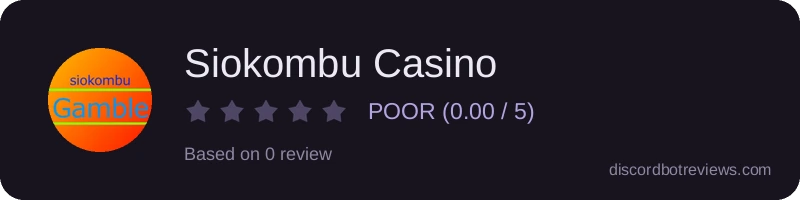 Rating widget preview for Siokombu Casino