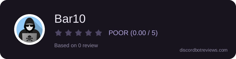 Rating widget preview for Bar10