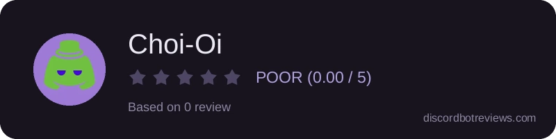 Rating widget preview for Choi-Oi