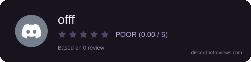 Rating widget preview for offf