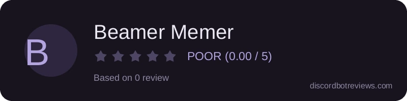 Rating widget preview for Beamer Memer