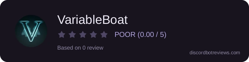 Rating widget preview for VariableBoat