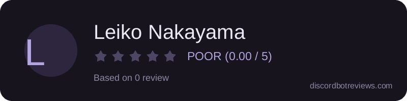 Rating widget preview for Leiko Nakayama
