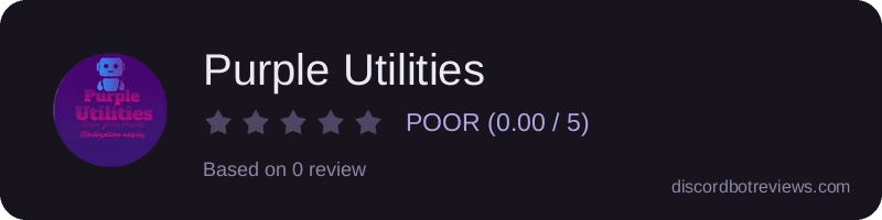 Rating widget preview for Purple Utilities
