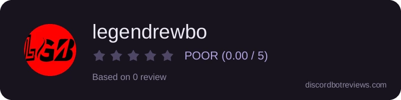 Rating widget preview for legendrewbo