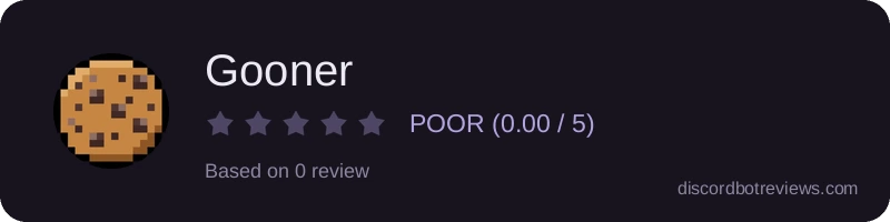Rating widget preview for Gooner