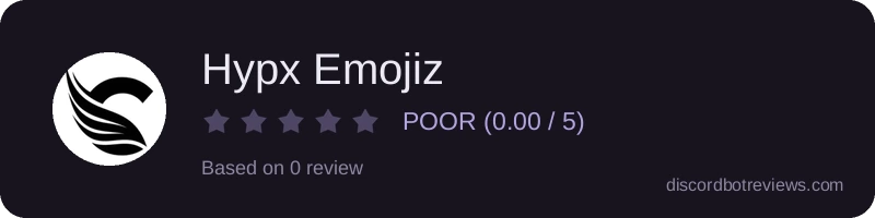 Rating widget preview for Hypx Emojiz