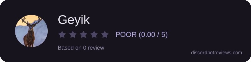 Rating banner for Geyik