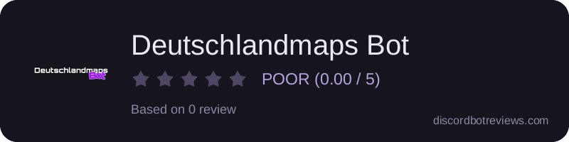 Rating widget preview for Deutschlandmaps Bot