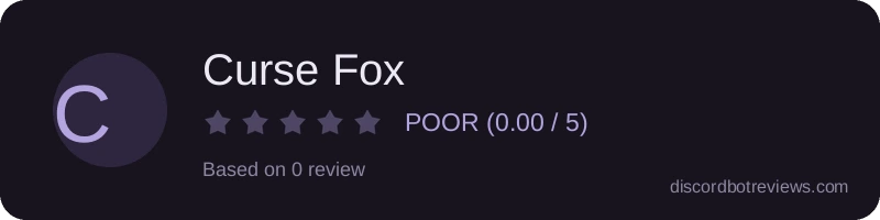 Rating widget preview for Curse Fox
